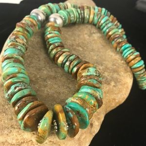 COPY - Navajo Green Turquoise Sterling Silver Nec…